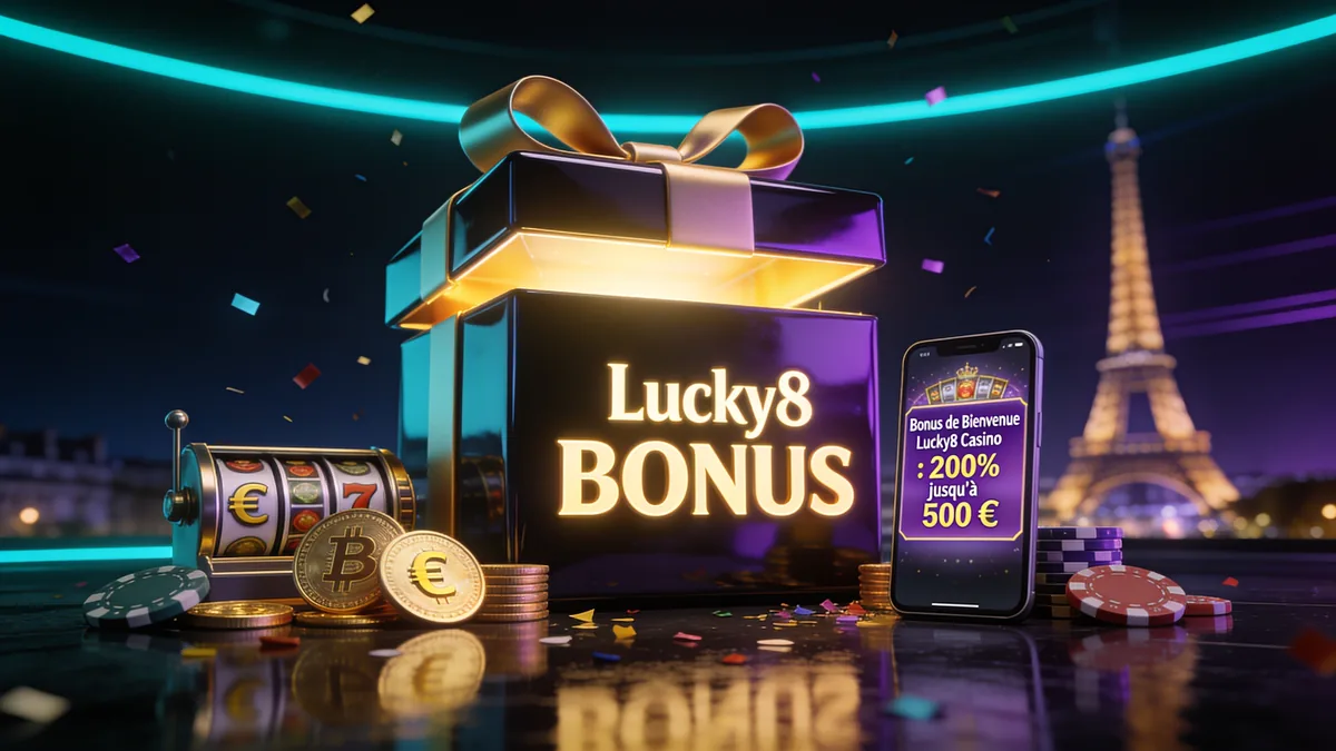 Bonus de Bienvenue Lucky8 Casino : 200% jusqu'à 500 € pour les joueurs en France